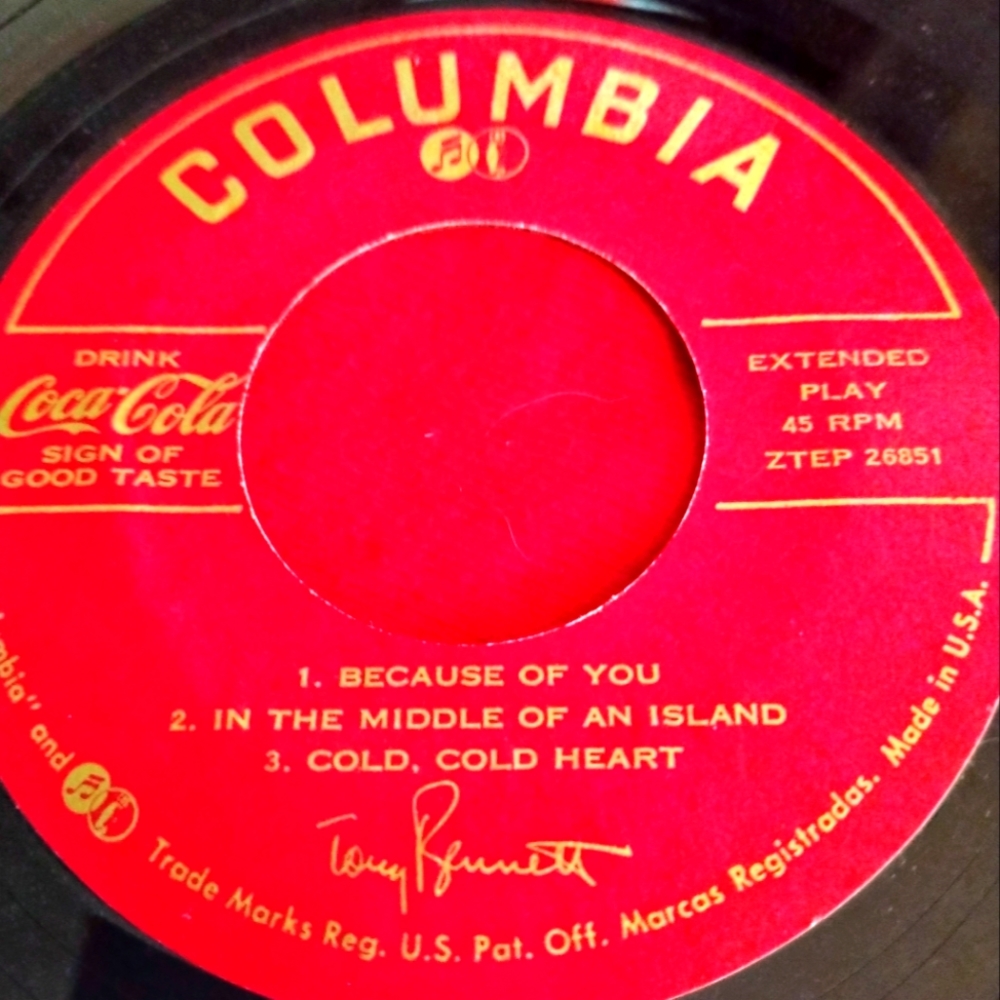 3 Tony Bennett 45" Records